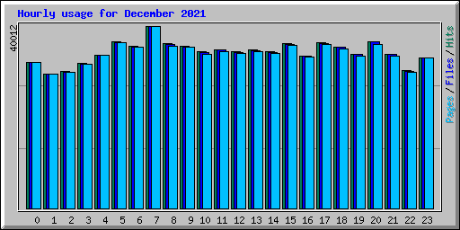 Hourly usage for December 2021